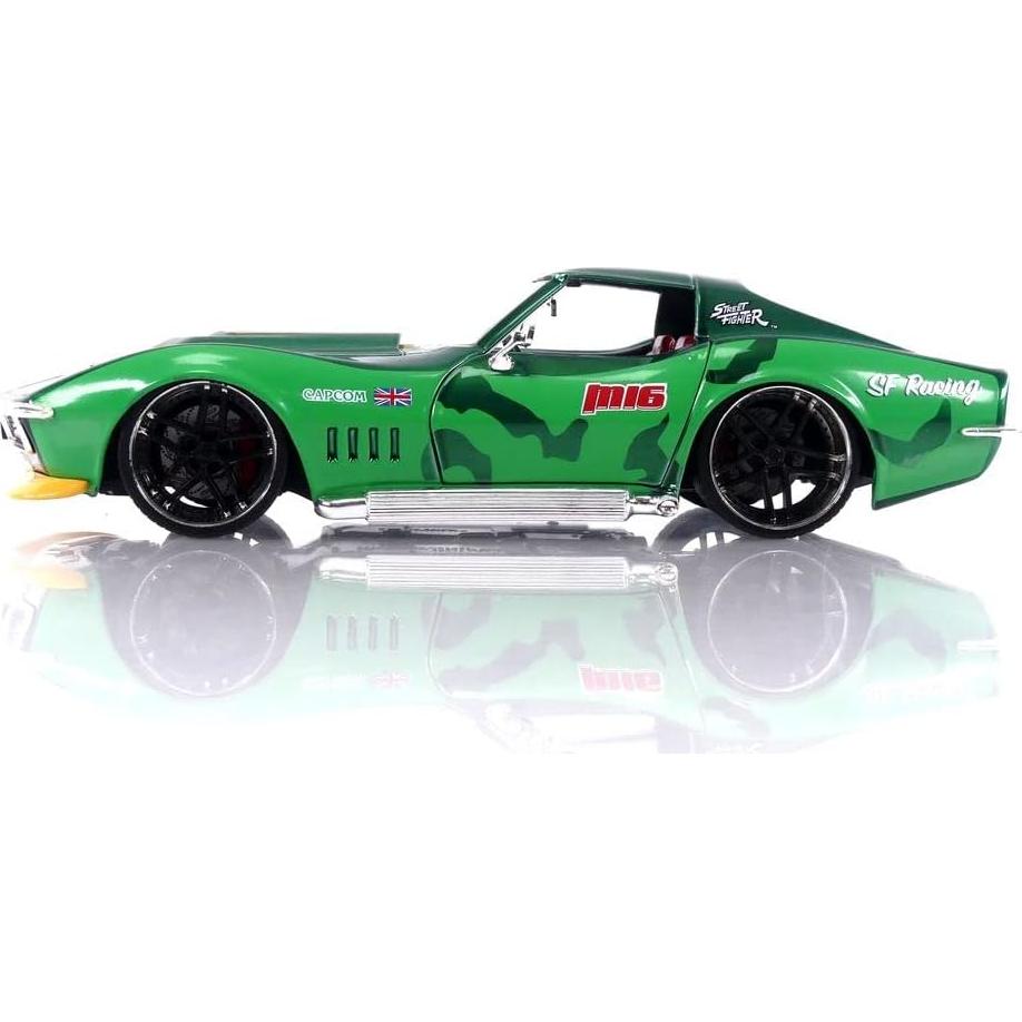 Juguete Corvette Stingray 1969 con figura de Cammy 1:24 Jada Toys