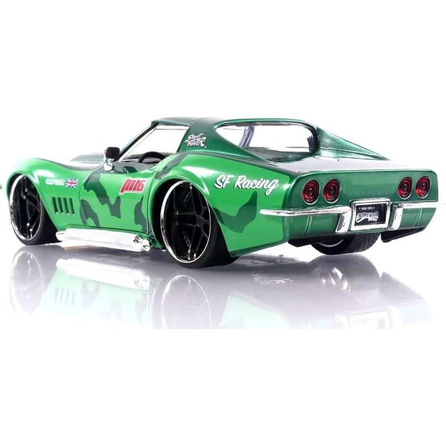 Juguete Corvette Stingray 1969 con figura de Cammy 1:24 Jada Toys