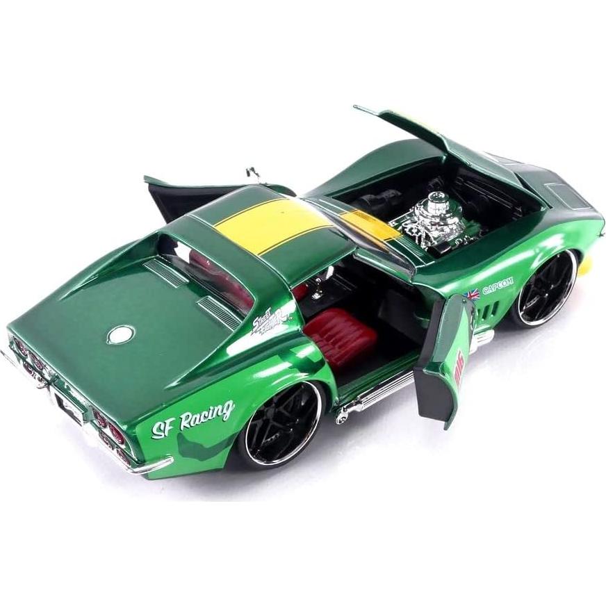 Juguete Corvette Stingray 1969 con figura de Cammy 1:24 Jada Toys