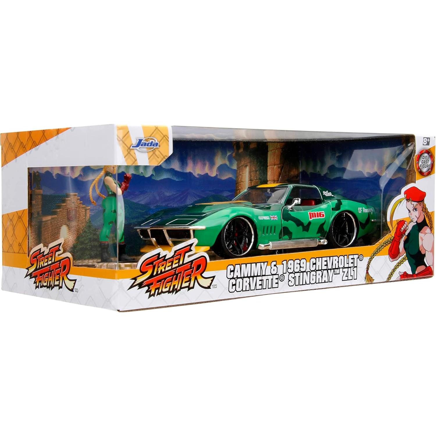 Jada 1:24 Chevrolet Corvette Stingray 1969 con figura de Cammy