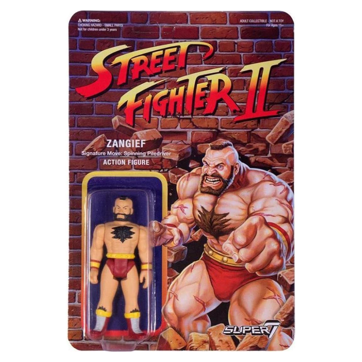 Figura de Acción Zangief Street Fighter II - Super7 9.5 cm