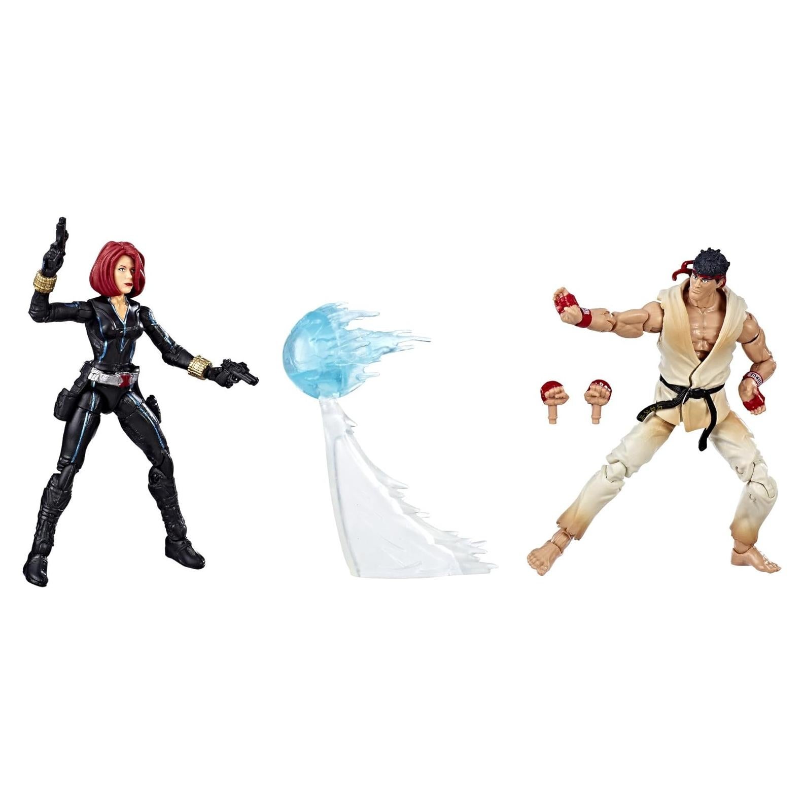 Figuras Marvel Gamerverse Viuda Negra y Ryu 2-Pack 9.53 cm