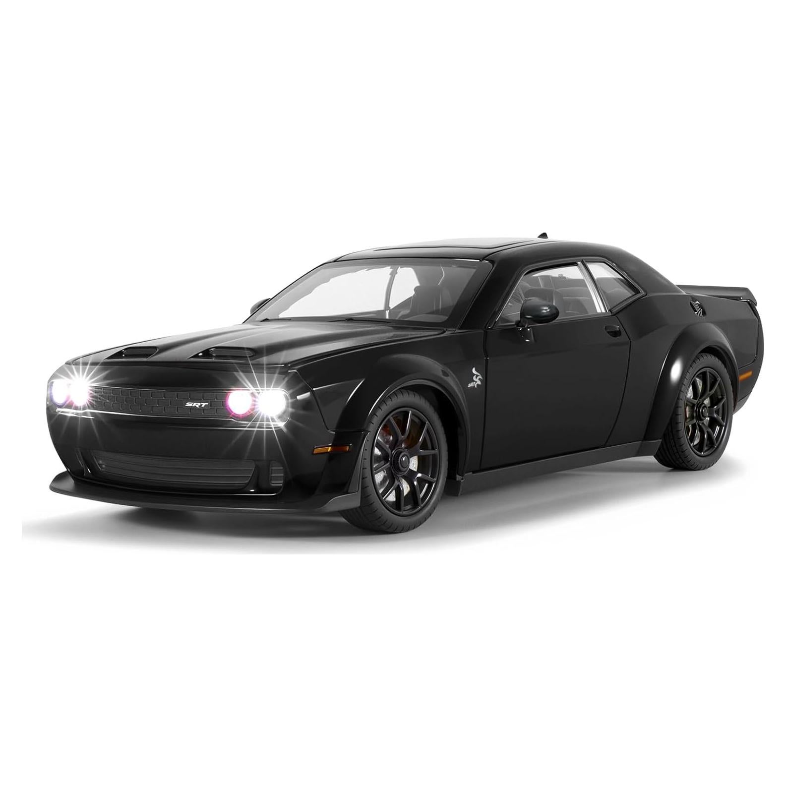 Coche de Juguete Hellcat SRT Metal Fundido con Sonido y Luz
