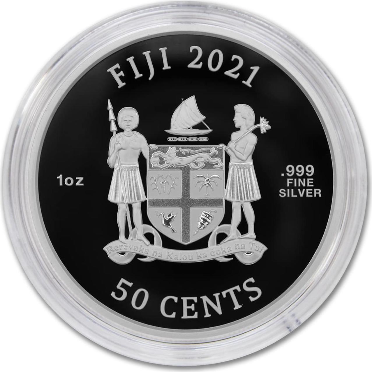 Moneda 1 oz Plata Fiyi Chun-Li 30 Aniversario Certificada