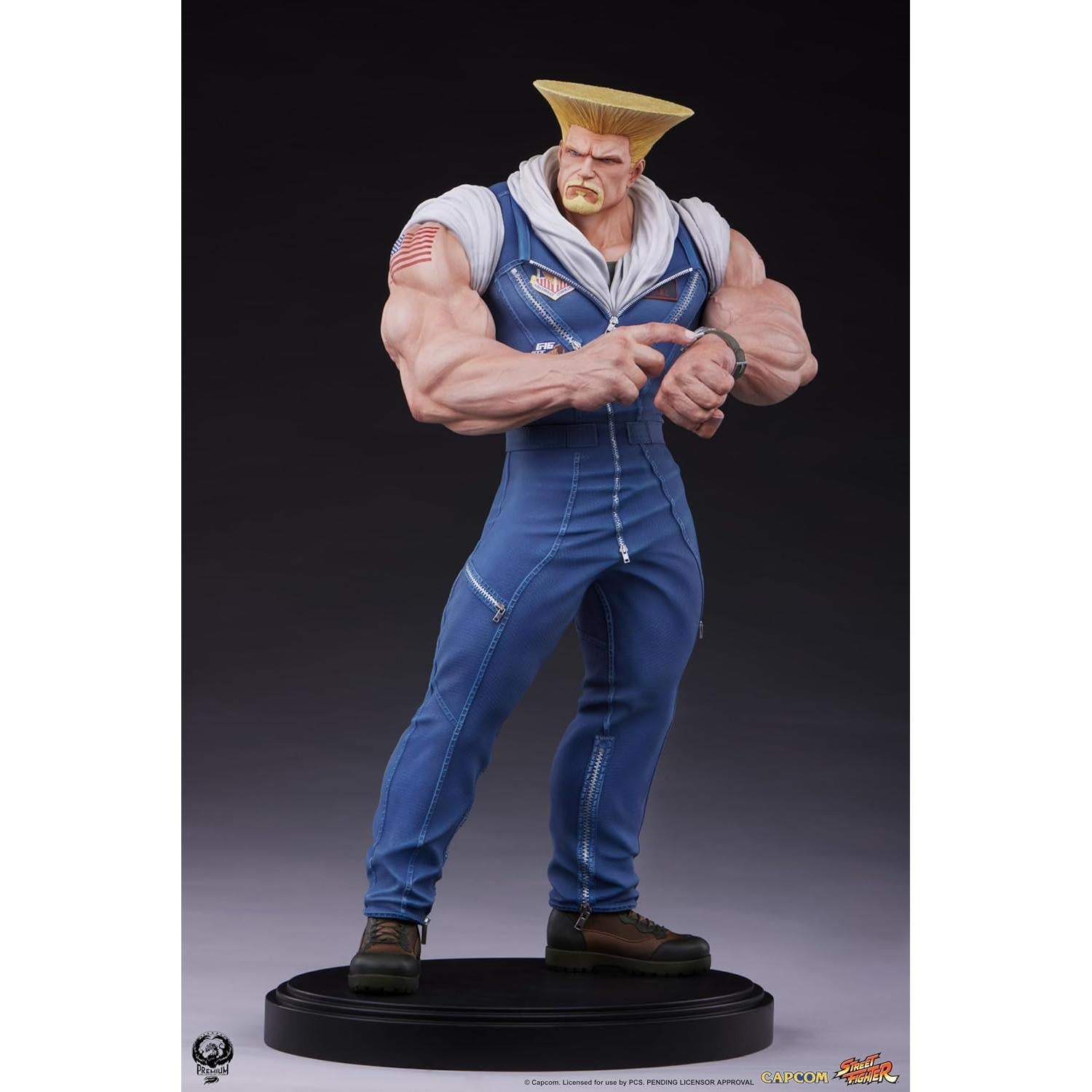 Estatua Deluxe Guile 1:4 PCS Collectibles Street Fighter 6