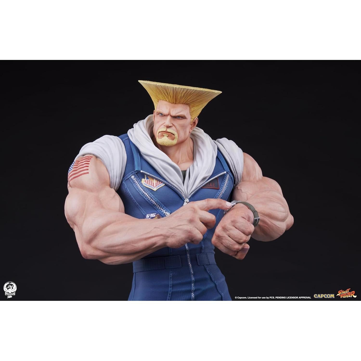 Estatua Deluxe Guile 1:4 PCS Collectibles Street Fighter 6