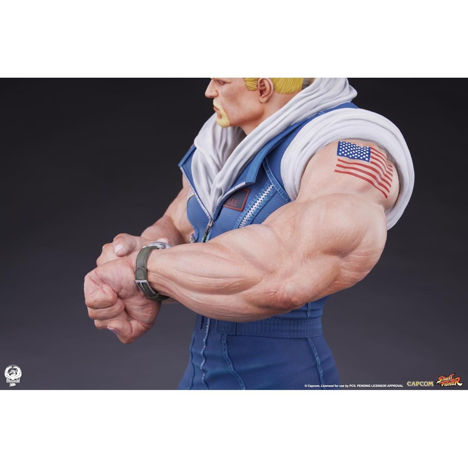 Estatua Deluxe Guile 1:4 PCS Collectibles Street Fighter 6