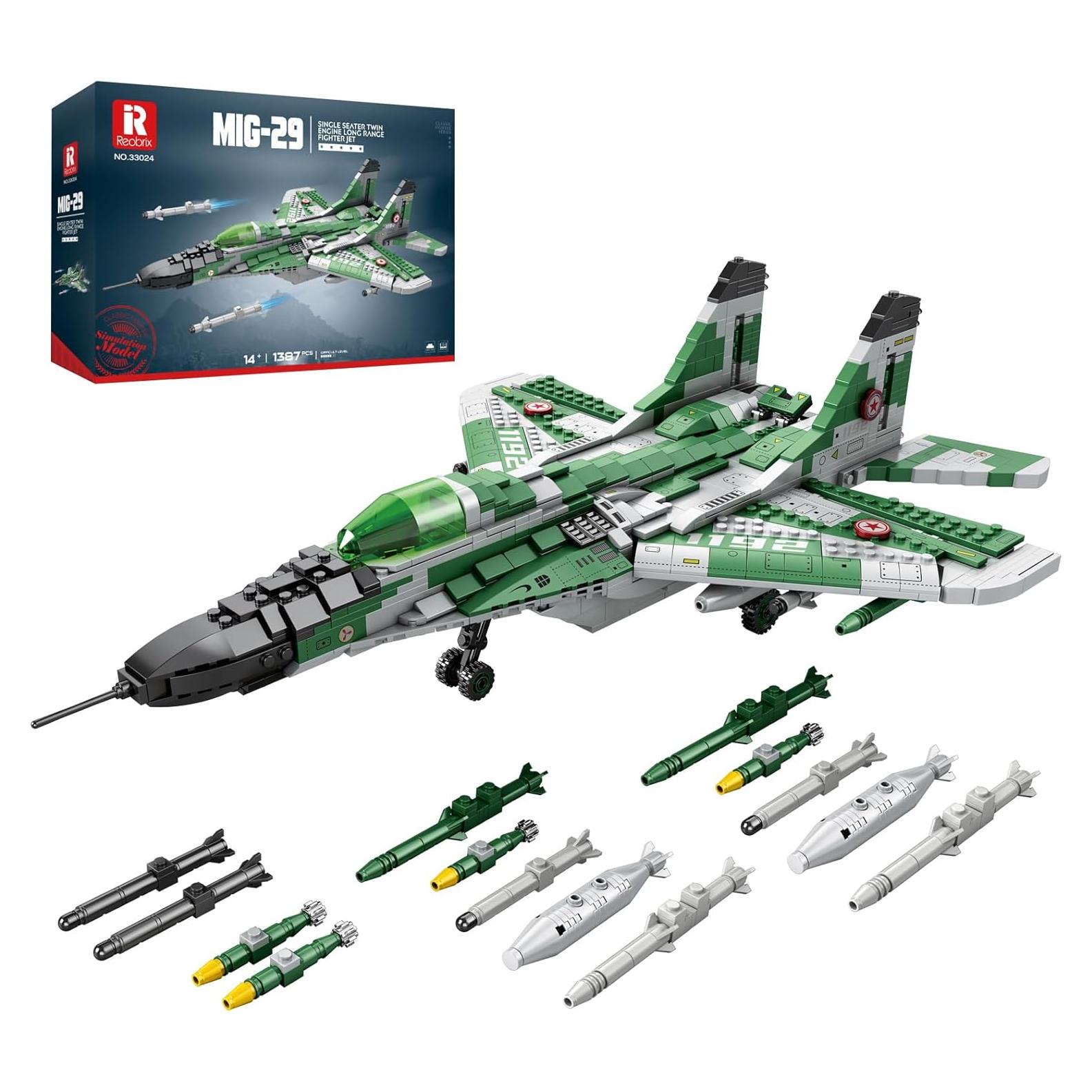 Conjunto de Construcción Caza MIG-29 Reobrix 33024 1387 Piezas