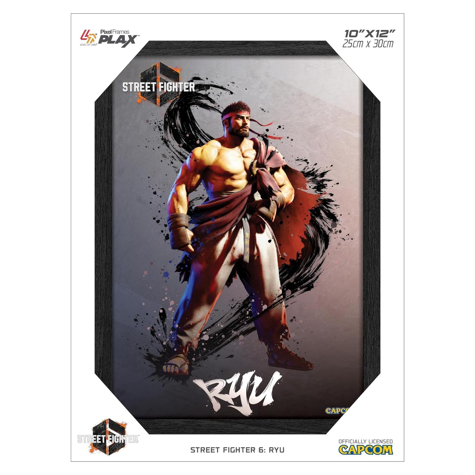 Póster Lenticular 3D Level Up Labs Street Fighter 6 Ryu 25.4x30.5cm