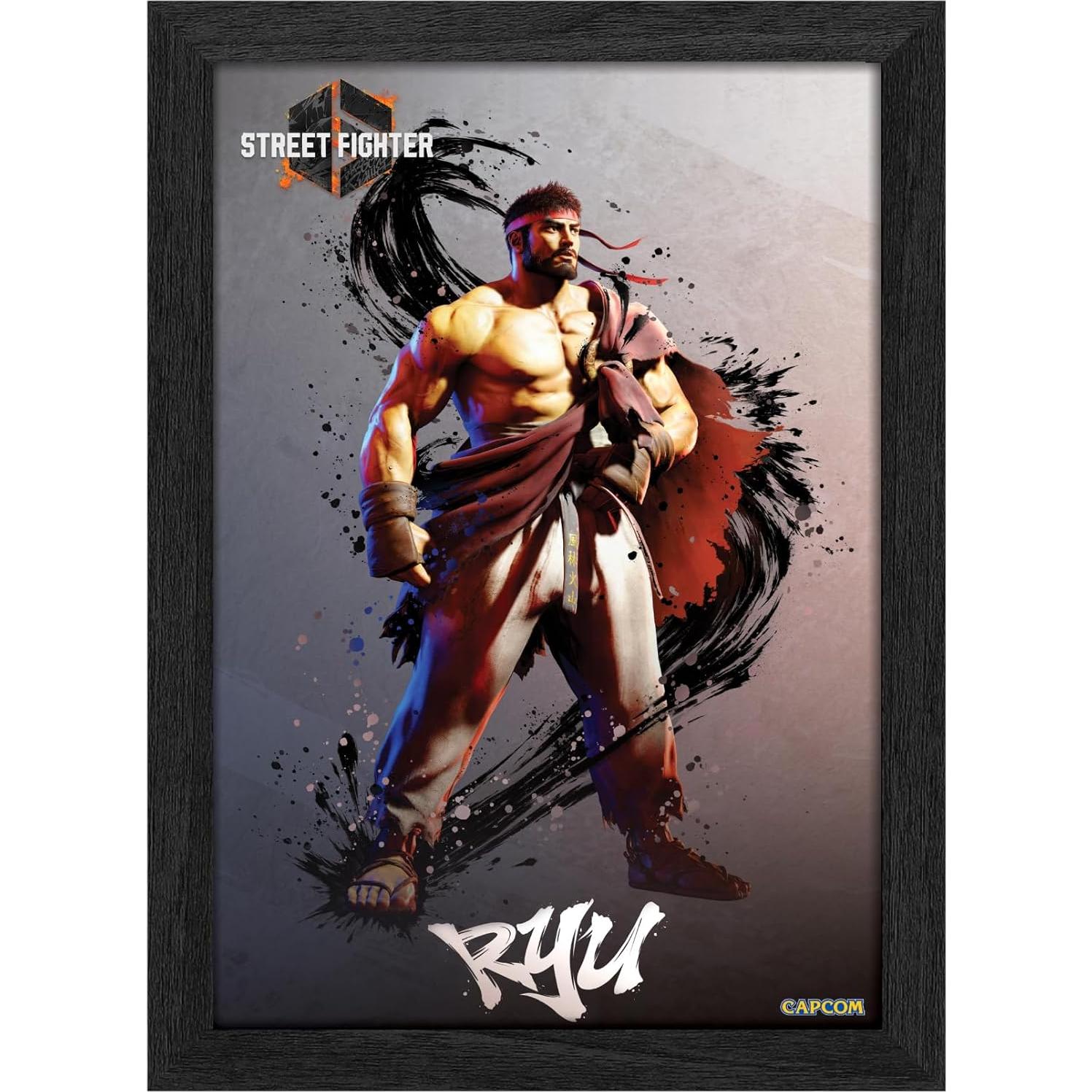 Póster Lenticular 3D Level Up Labs Street Fighter 6 Ryu 25.4x30.5cm