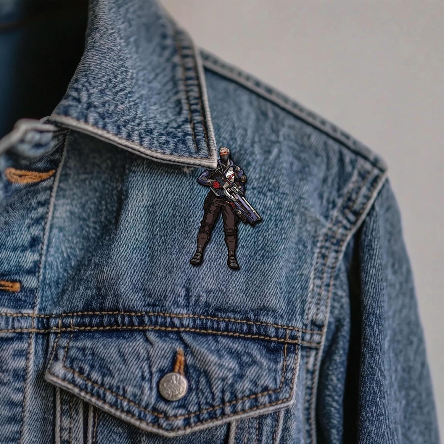 FiGPiN Pin Coleccionable Overwatch Soldado: 76 76.2mm