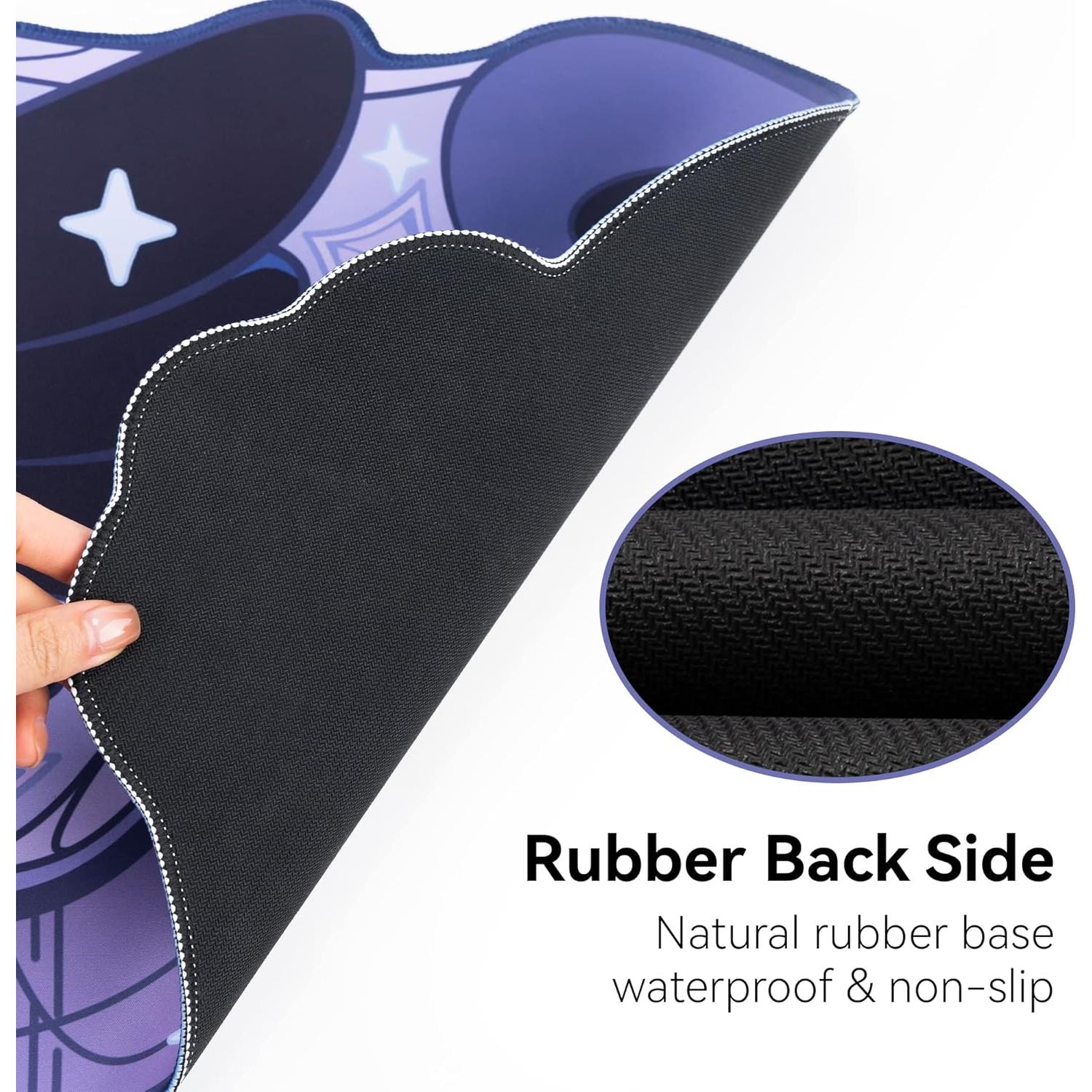 Alfombrilla de Ratón GeekShare Goma Antideslizante 40x25cm Púrpura