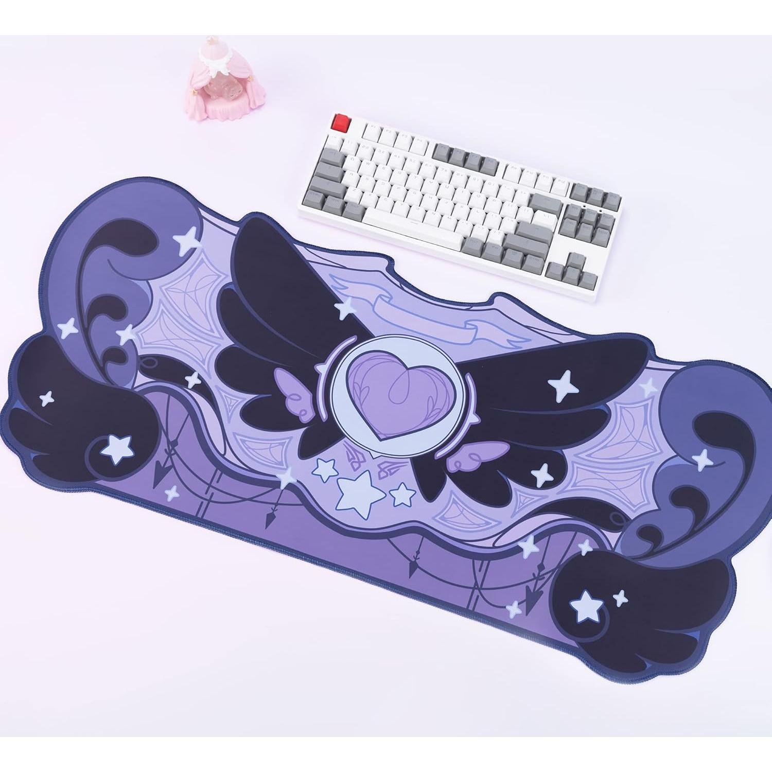 Alfombrilla de Ratón GeekShare Goma Antideslizante 40x25cm Púrpura