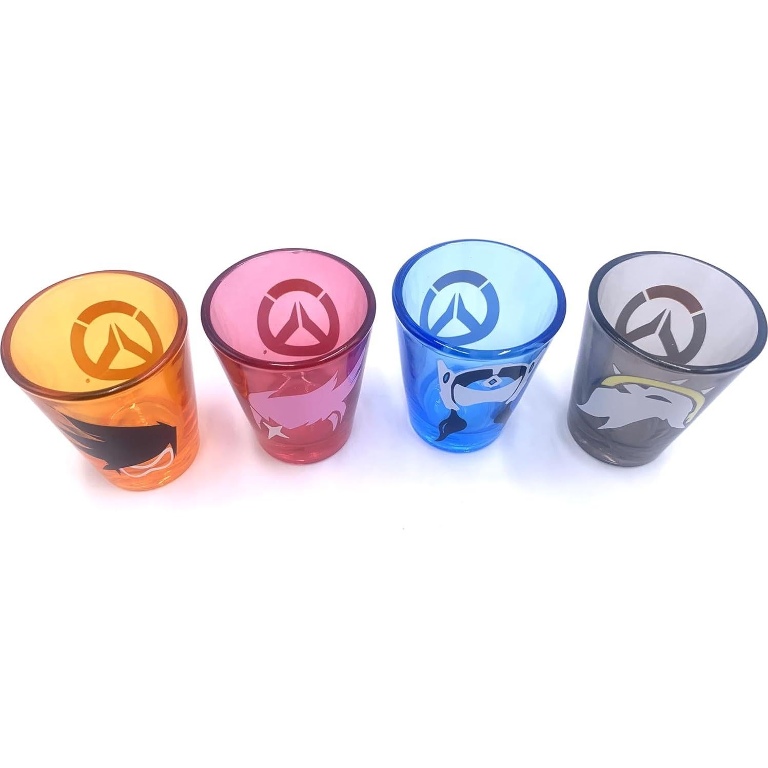 Set de 4 Vasos de Chupito Overwatch Just Funky 59 ml