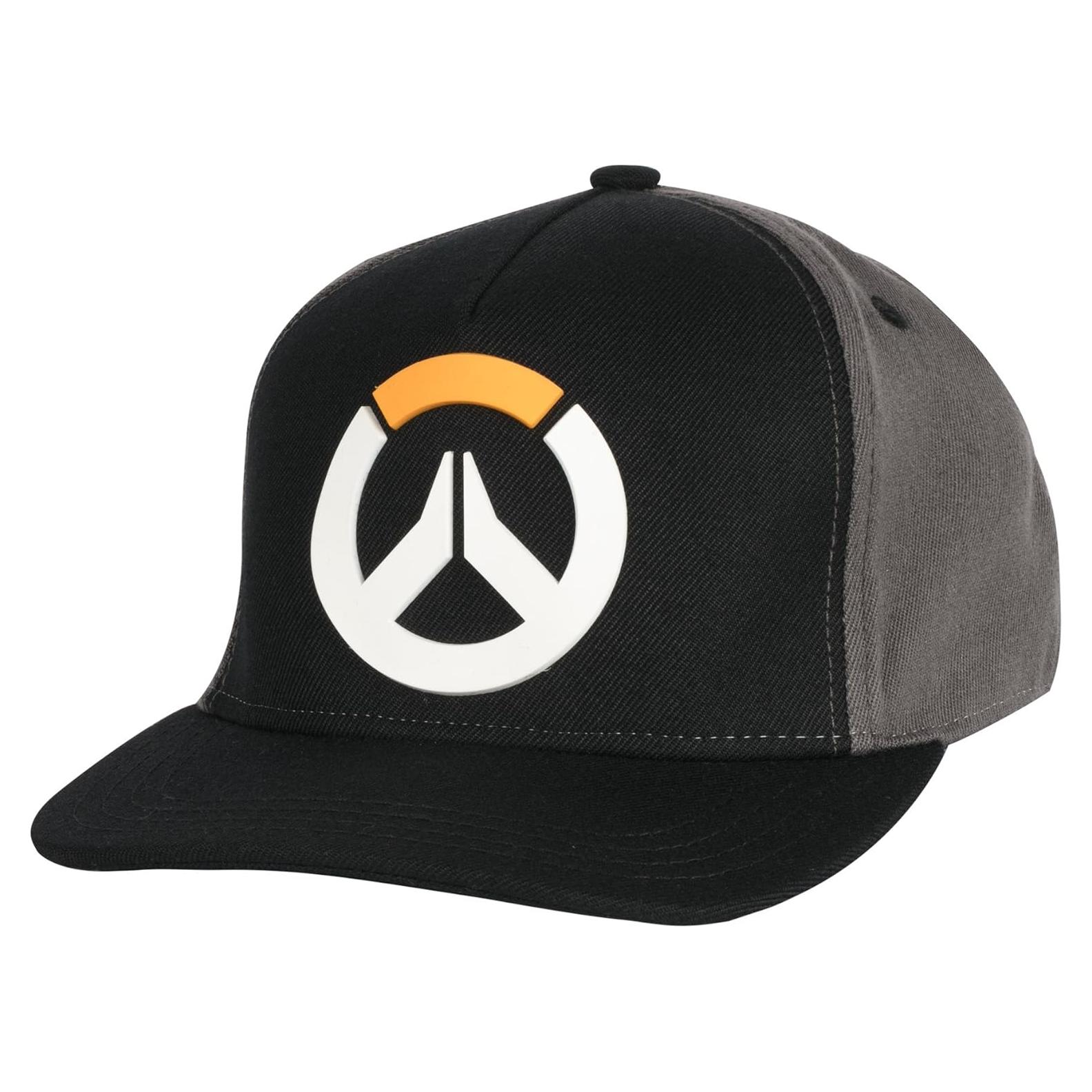 Gorra ajustable Overwatch Jinx negra y gris con logo