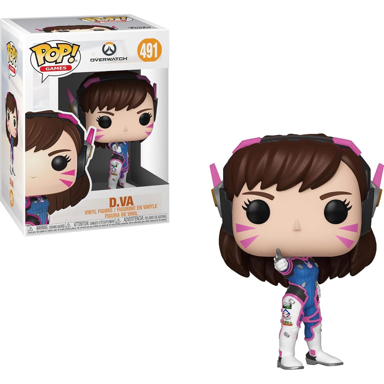 Figura Coleccionable Funko POP! D.Va Overwatch 9.5 cm Vinilo