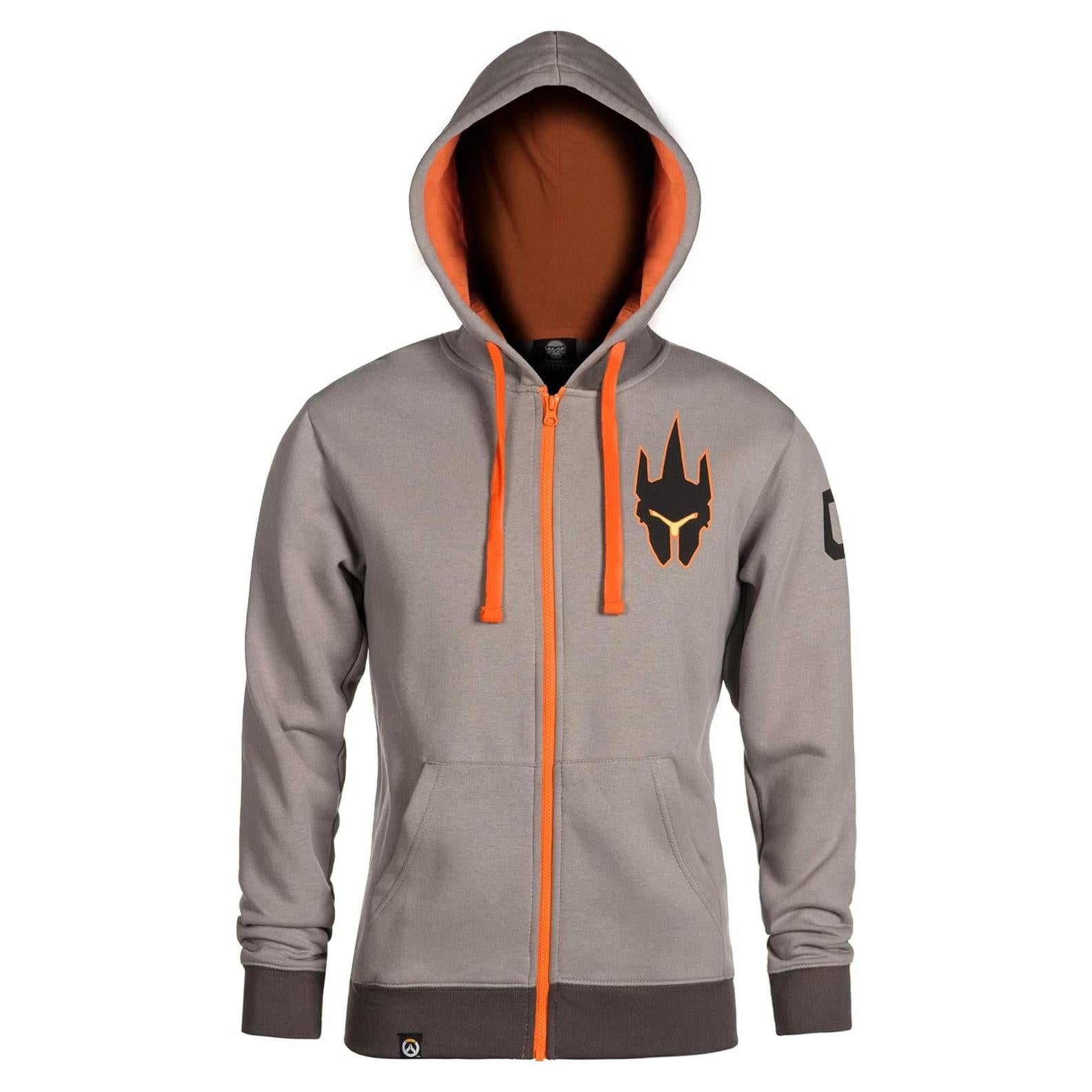 Sudadera con Capucha JINX Overwatch Reinhardt Gris Claro X-Small