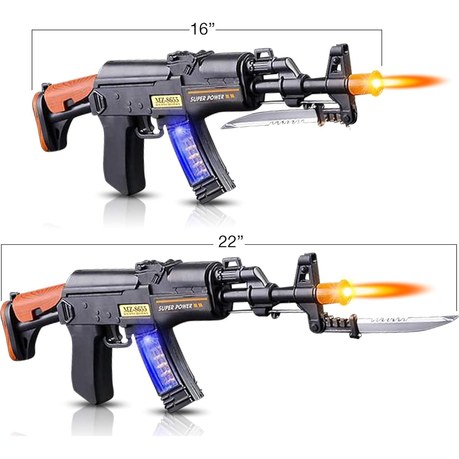 Pistola de Juguete ArtCreativity con Bayoneta Plegable 40 cm