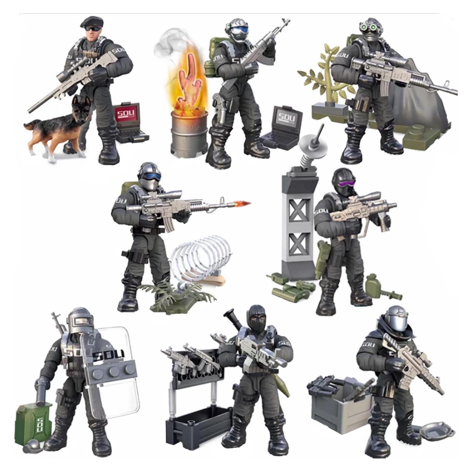 Figura de Acción Mini YEIBOBO XJ-822 con Armas y Accesorios