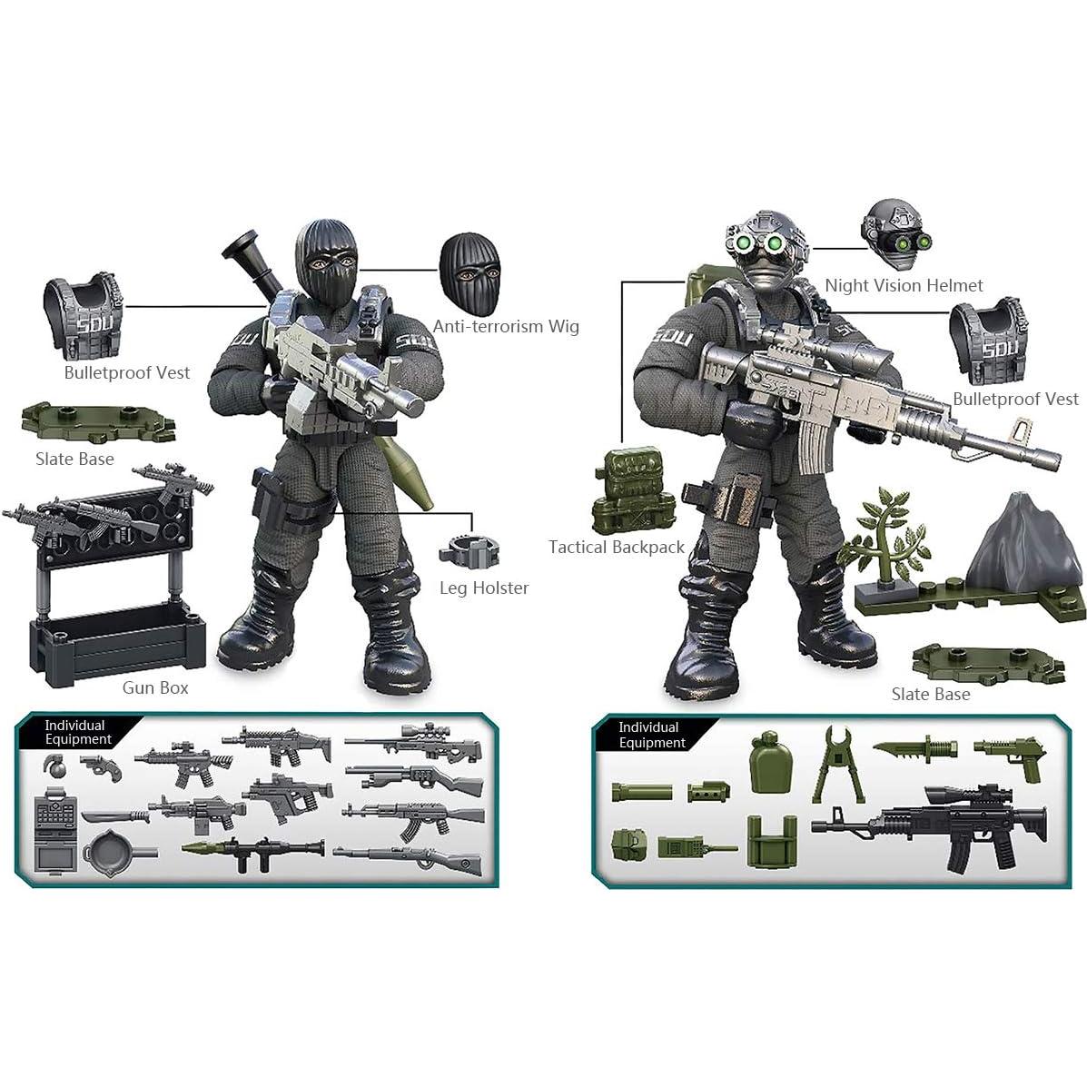 Figura de Acción Mini YEIBOBO XJ-822 con Armas y Accesorios