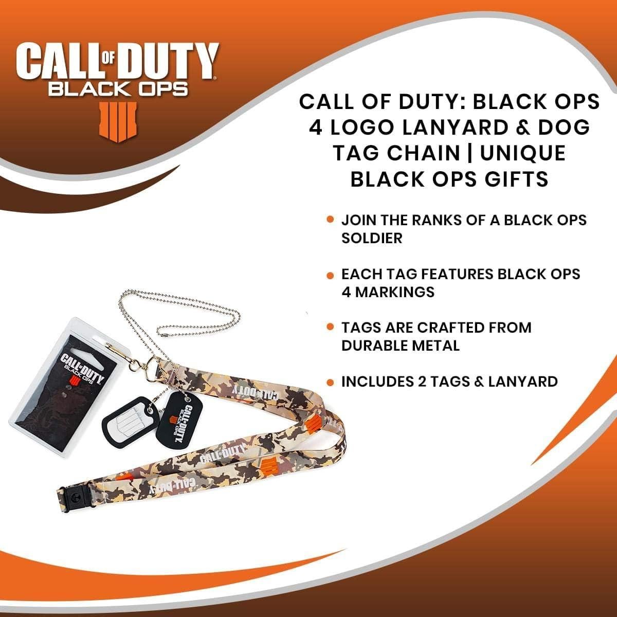 Lanyard y Placa de Identificación Call of Duty Black Ops 4
