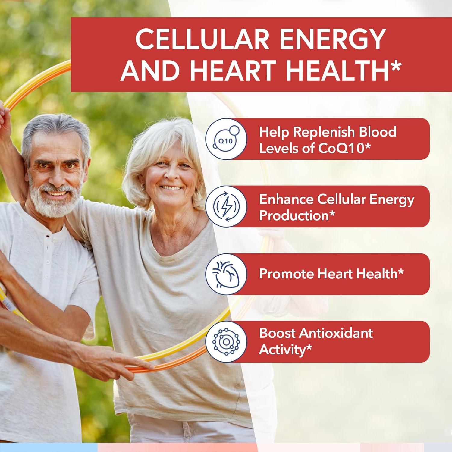 Suplemento CoQ10 200mg Terranics con Aceite de Oliva 240 Softgels