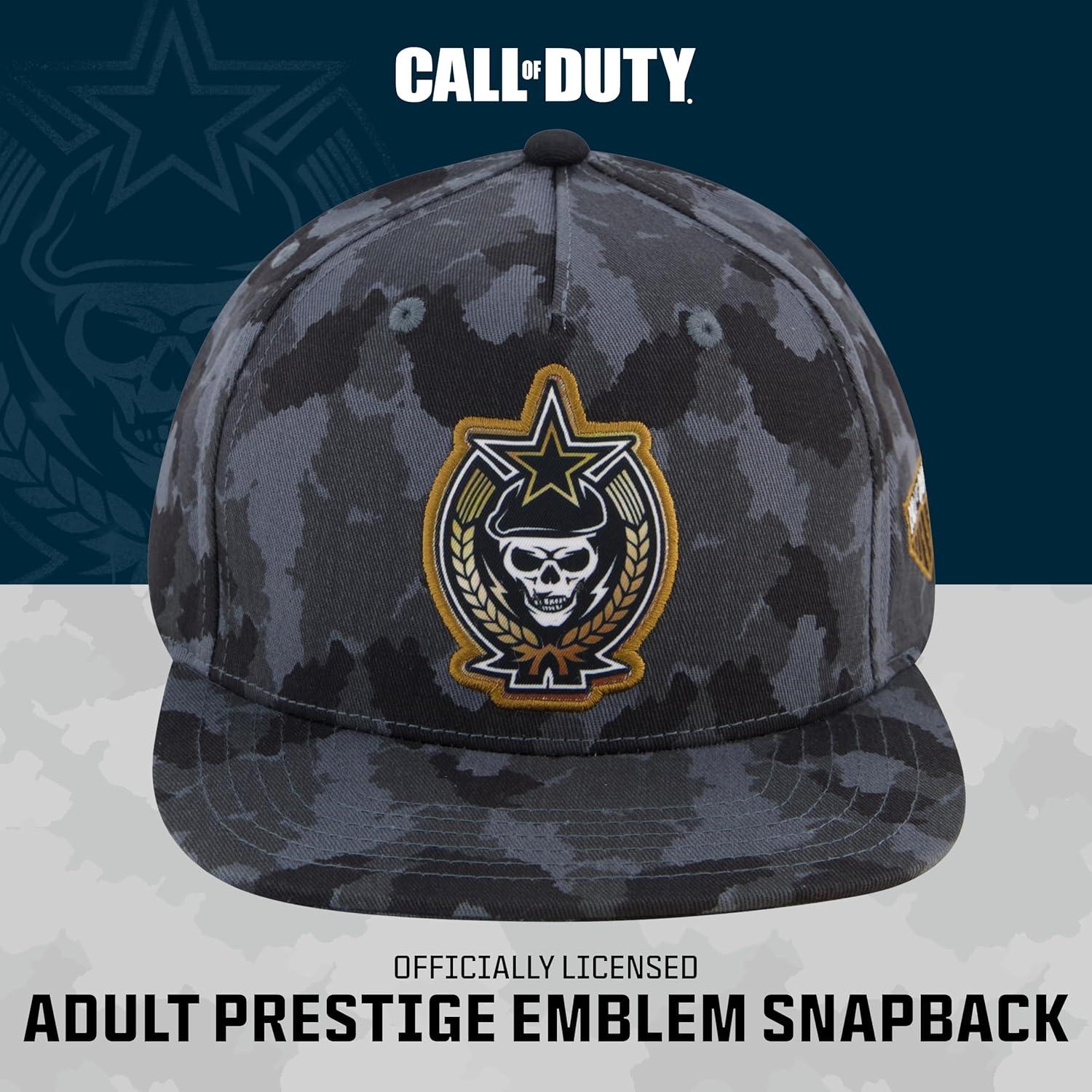 Gorra de béisbol Call of Duty ajustable algodón negra
