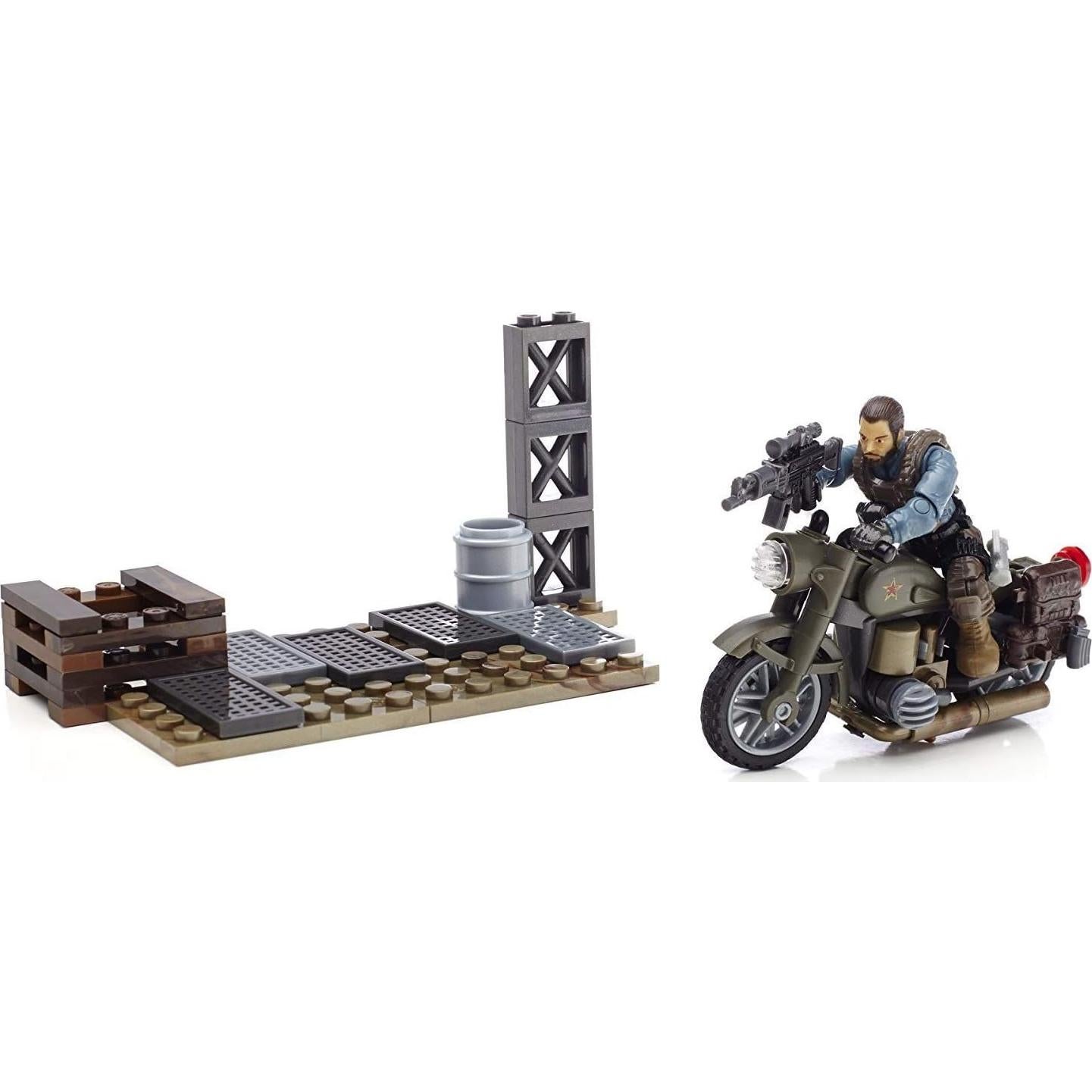 Mega Bloks Call Of Duty Motocicleta Alex Mason 82 Piezas
