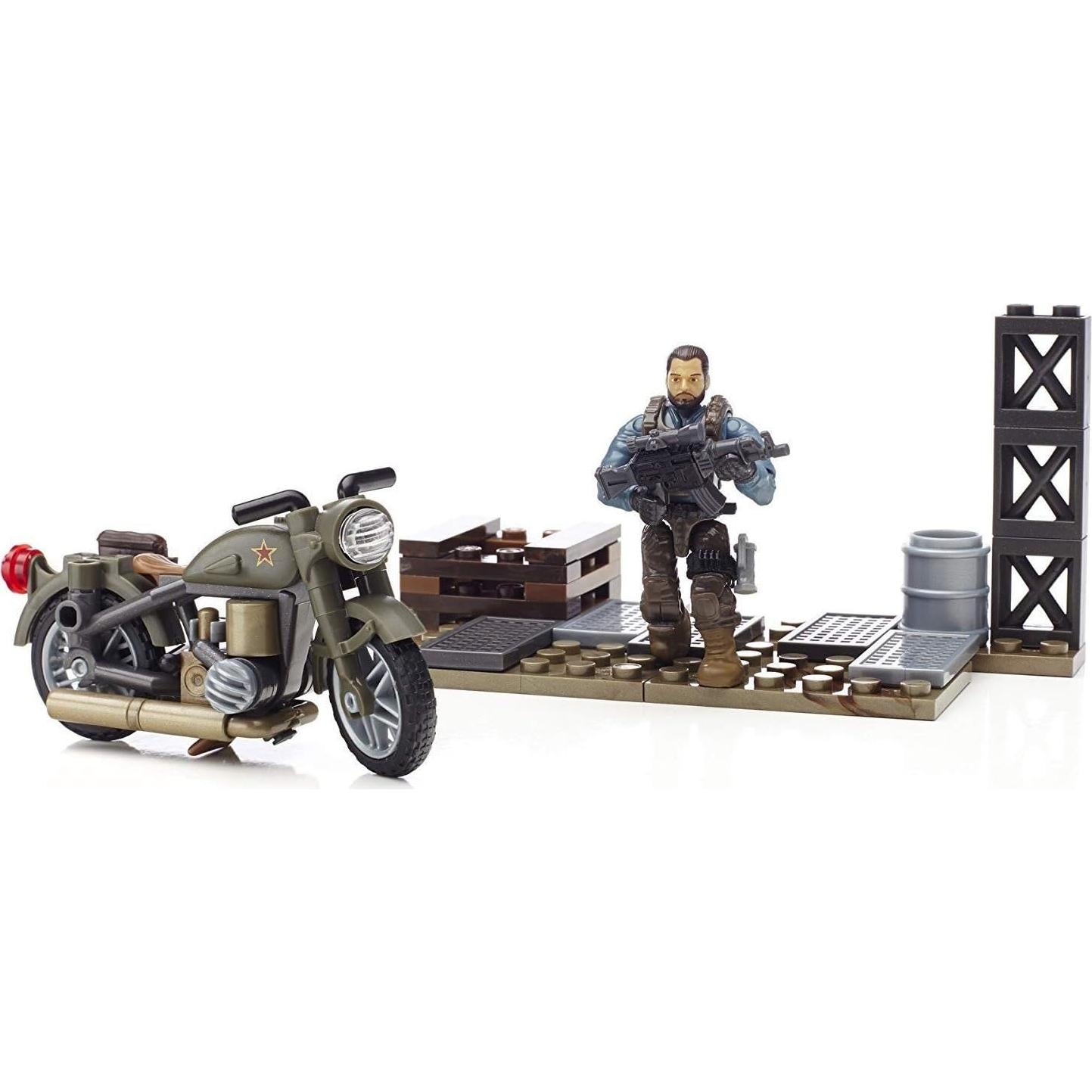 Mega Bloks Call Of Duty Motocicleta Alex Mason 82 Piezas