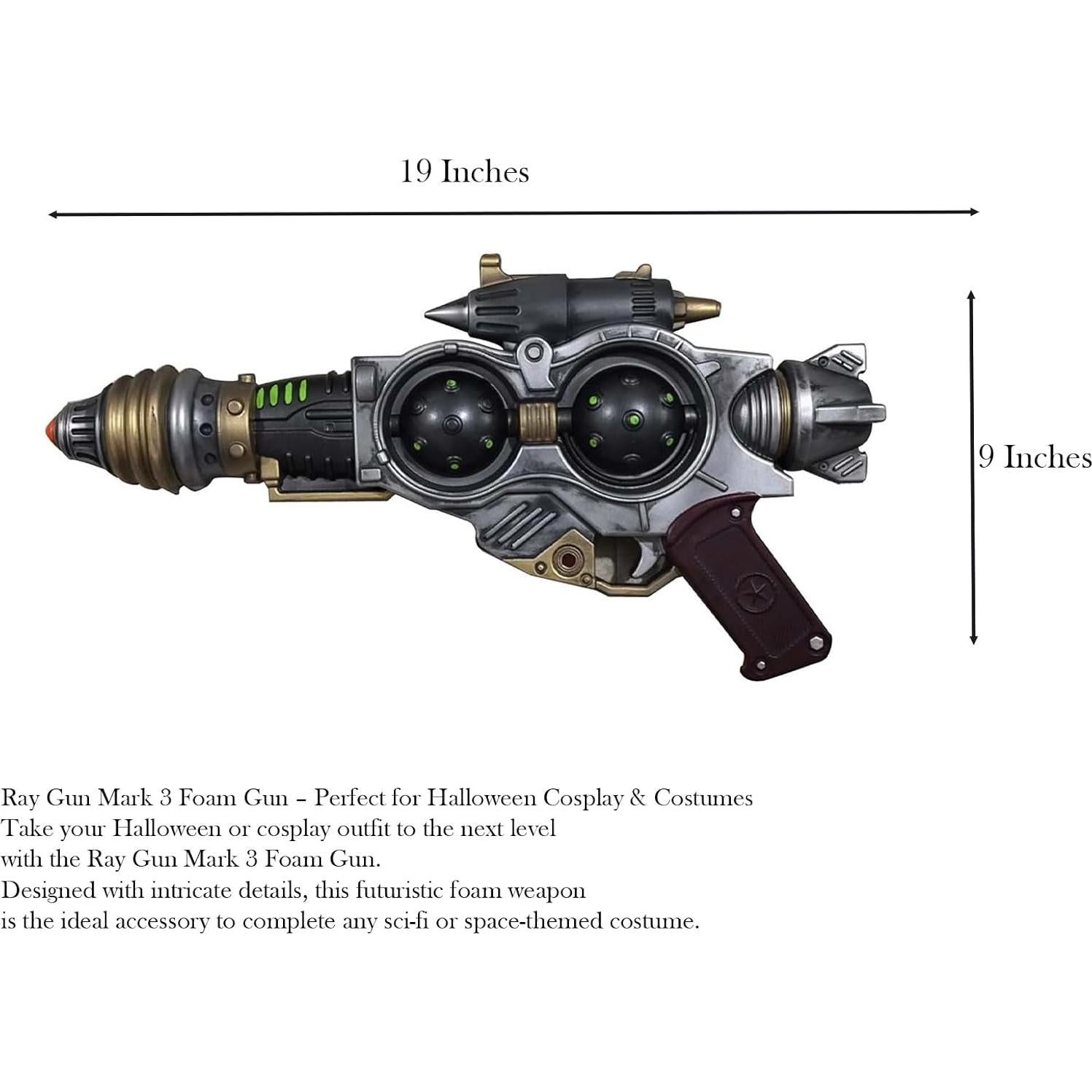 Pistola Ray Gun Mark 3 de Espuma NEP para Cosplay 48.3 cm