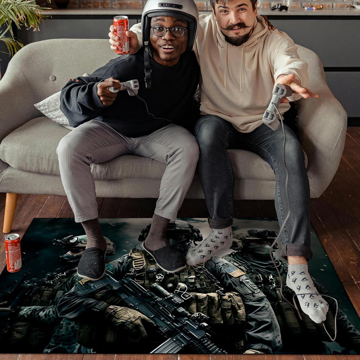 Alfombra de Juego Boiulo 1.02x1.52m Antideslizante Geométrica