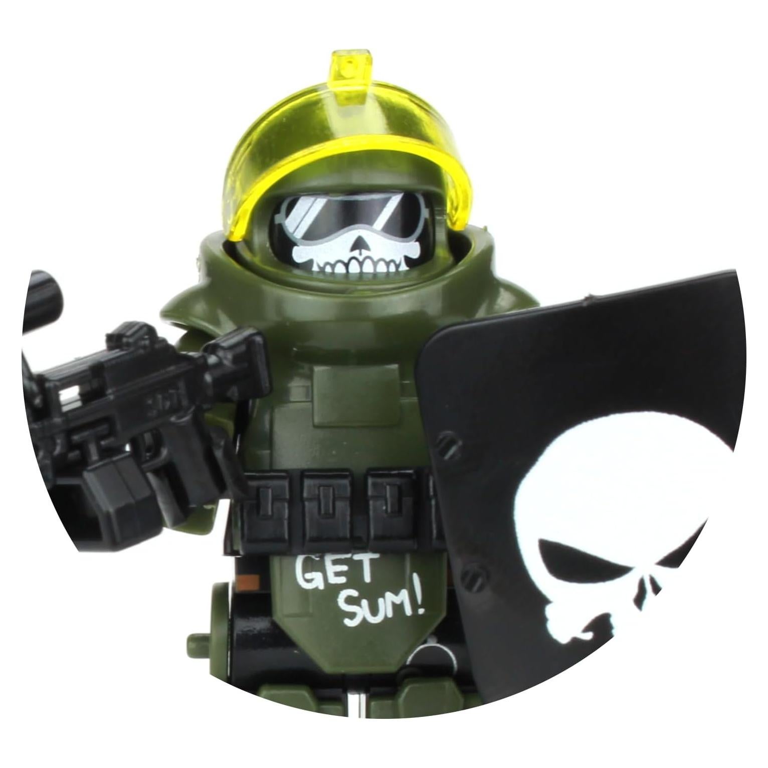 Minifigura Militar Soldado de Asalto Juggernaut Battle Brick