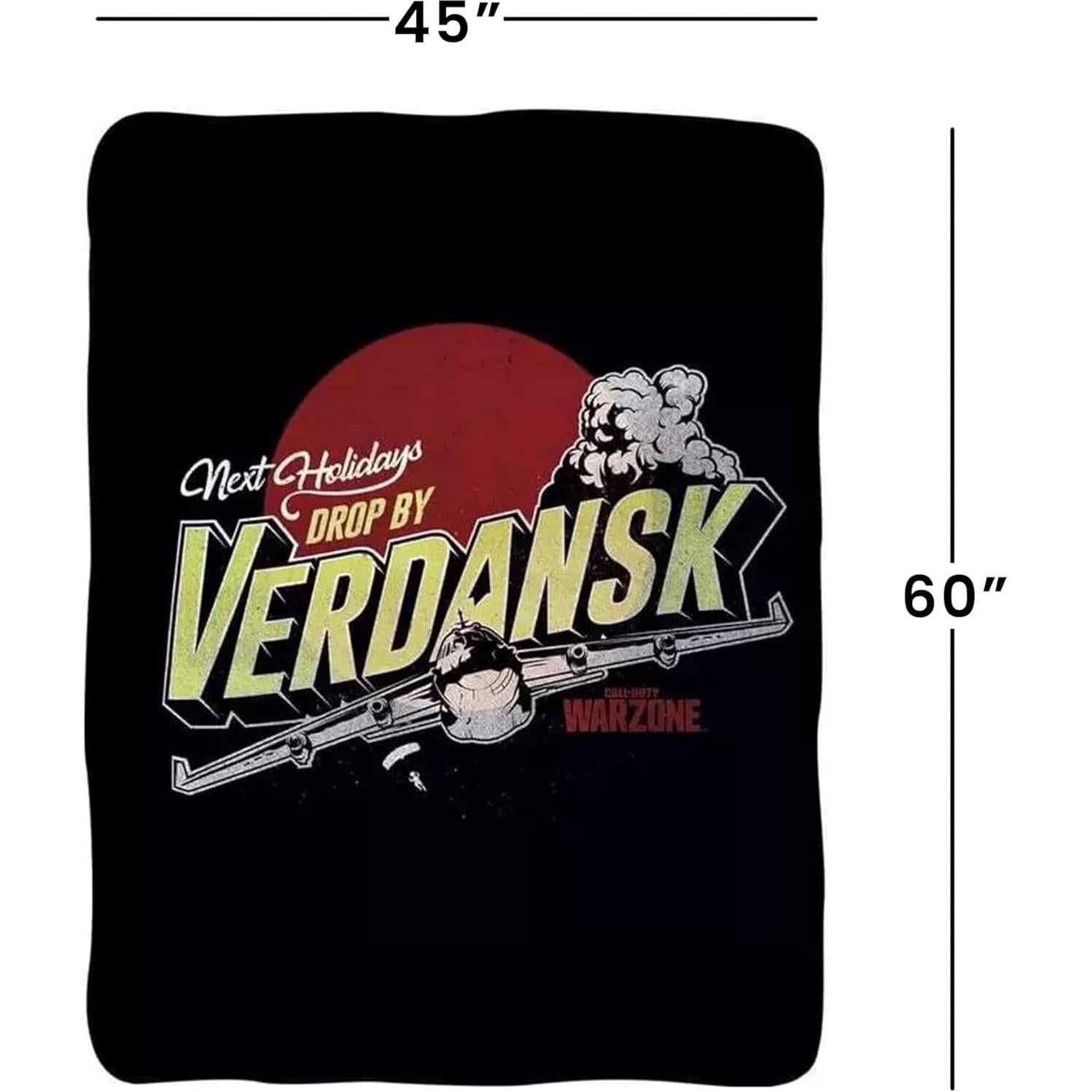 Manta de Forro Call of Duty 152 x 114 cm Poliester Negra