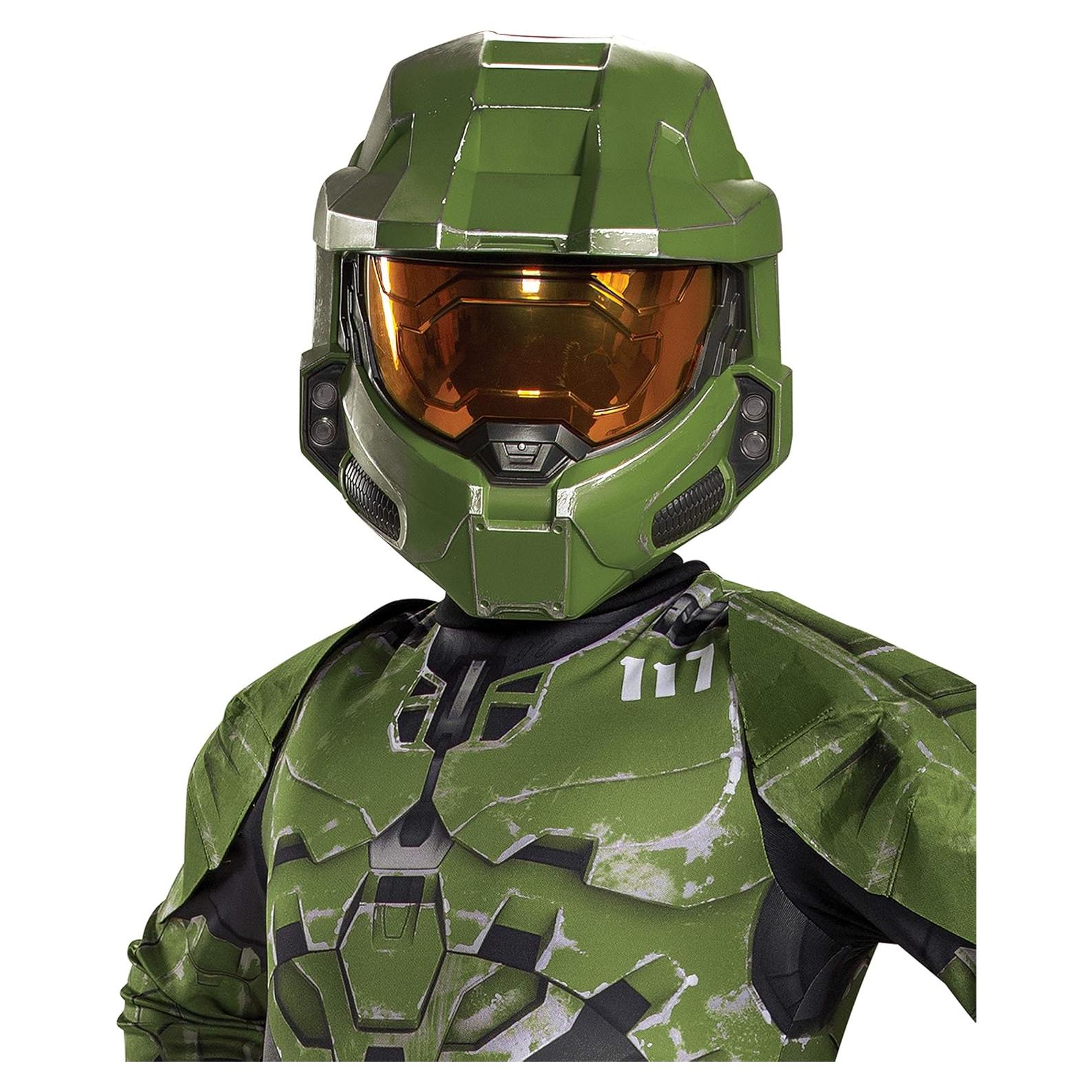 Máscara Media Master Chief Halo Infinite para Niños - Disfraz