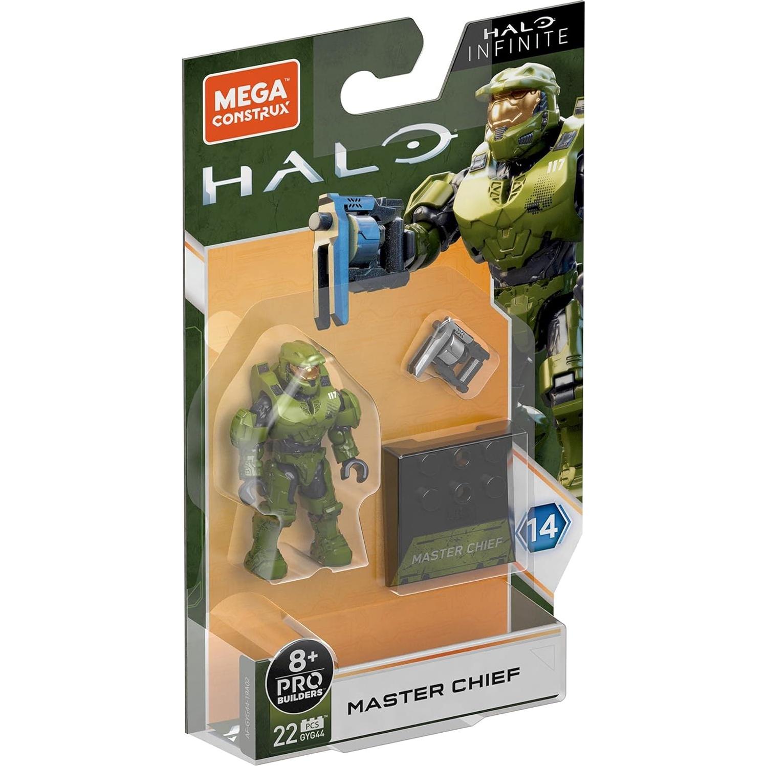 Mega Construx Mini Figura Master Chief Halo Infinite 2.49cm