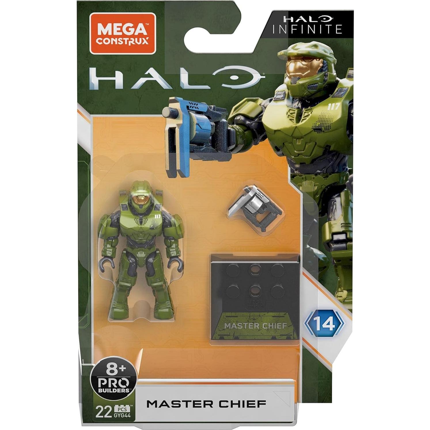 Mega Construx Mini Figura Master Chief Halo Infinite 2.49cm