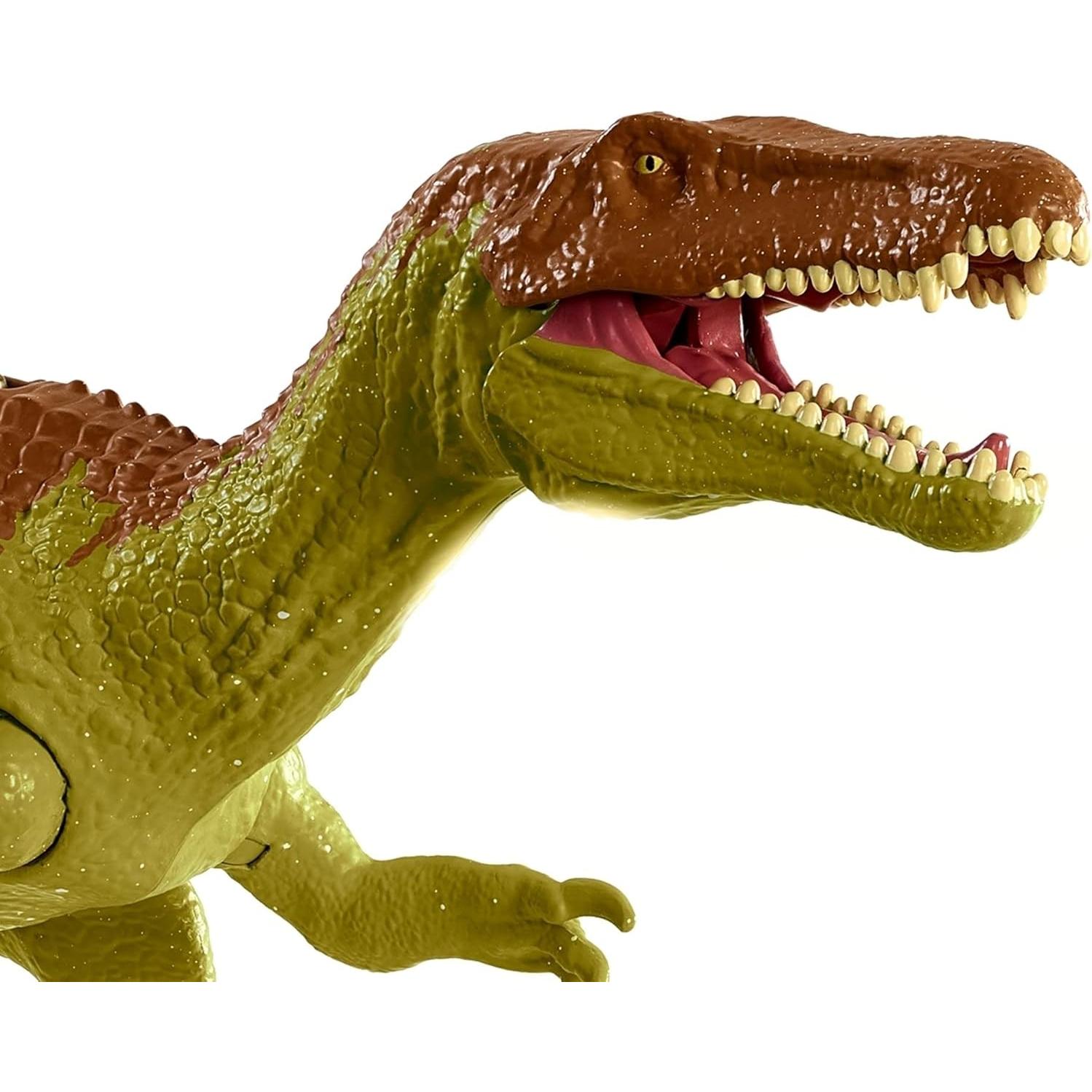 Figura de acción Mattel Jurassic World Baryonyx Limbo con sonidos