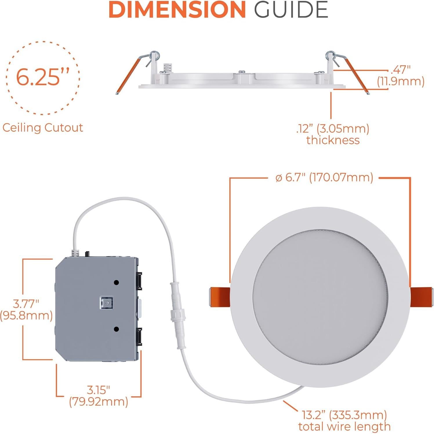 Downlight LED Empotrado HALO 6" Regulable 4-Pack Blanco