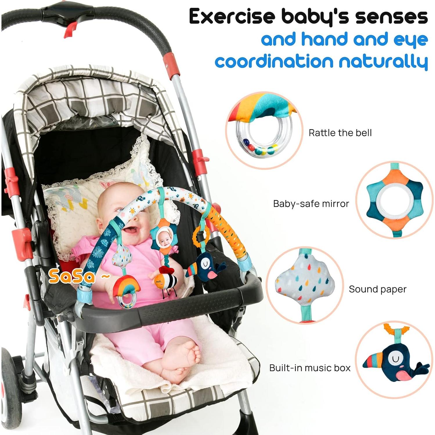 Juguete de Arco para Cochecito de Bebé SAMMAS Cielo