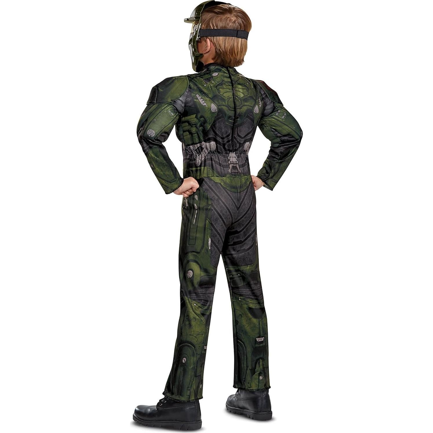 Disfraz de Musculoso Jerome Halo Wars 2 Verde Pequeño 4-6 años