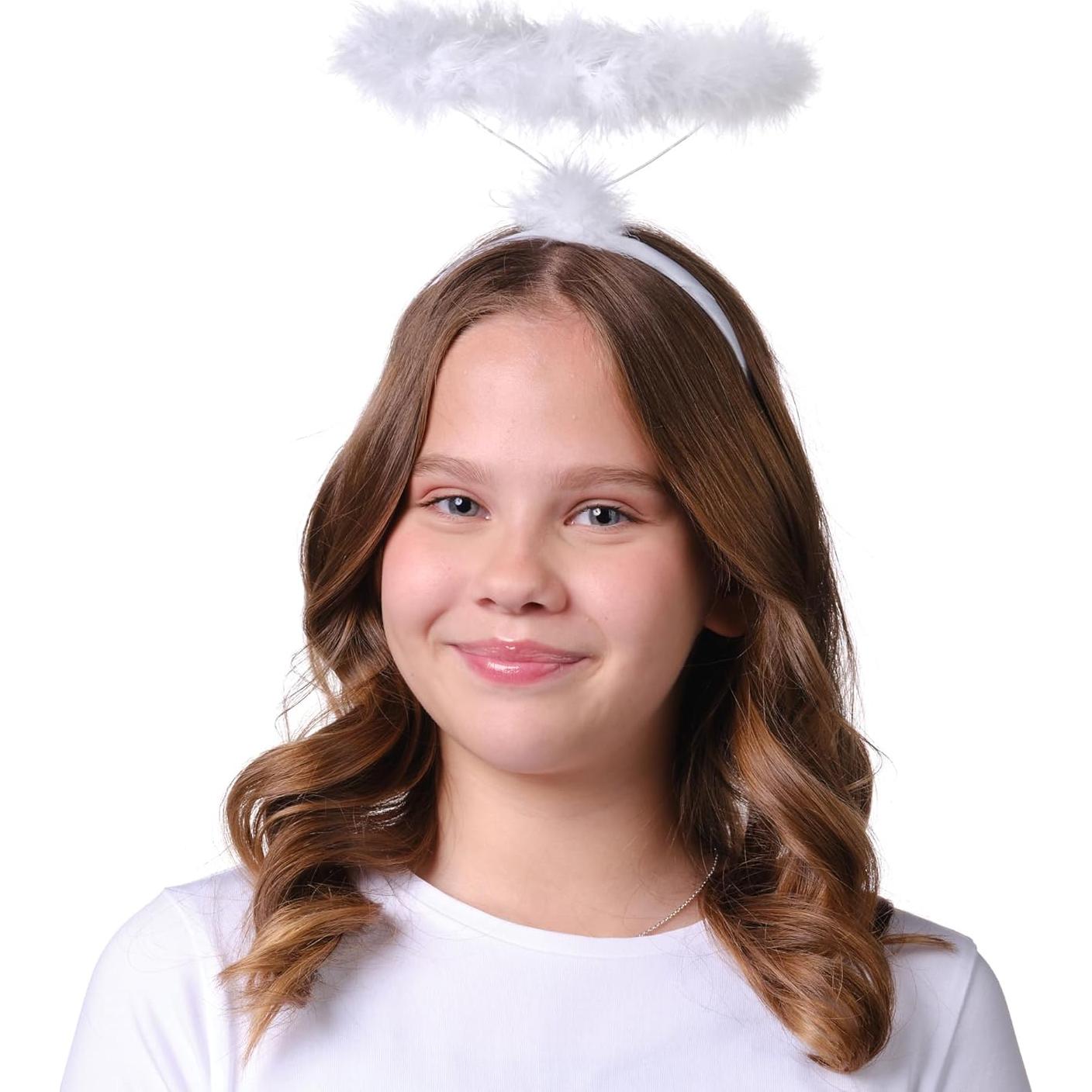 Diadema de Halo de Ángel Funcredible con Plumas - Unisex