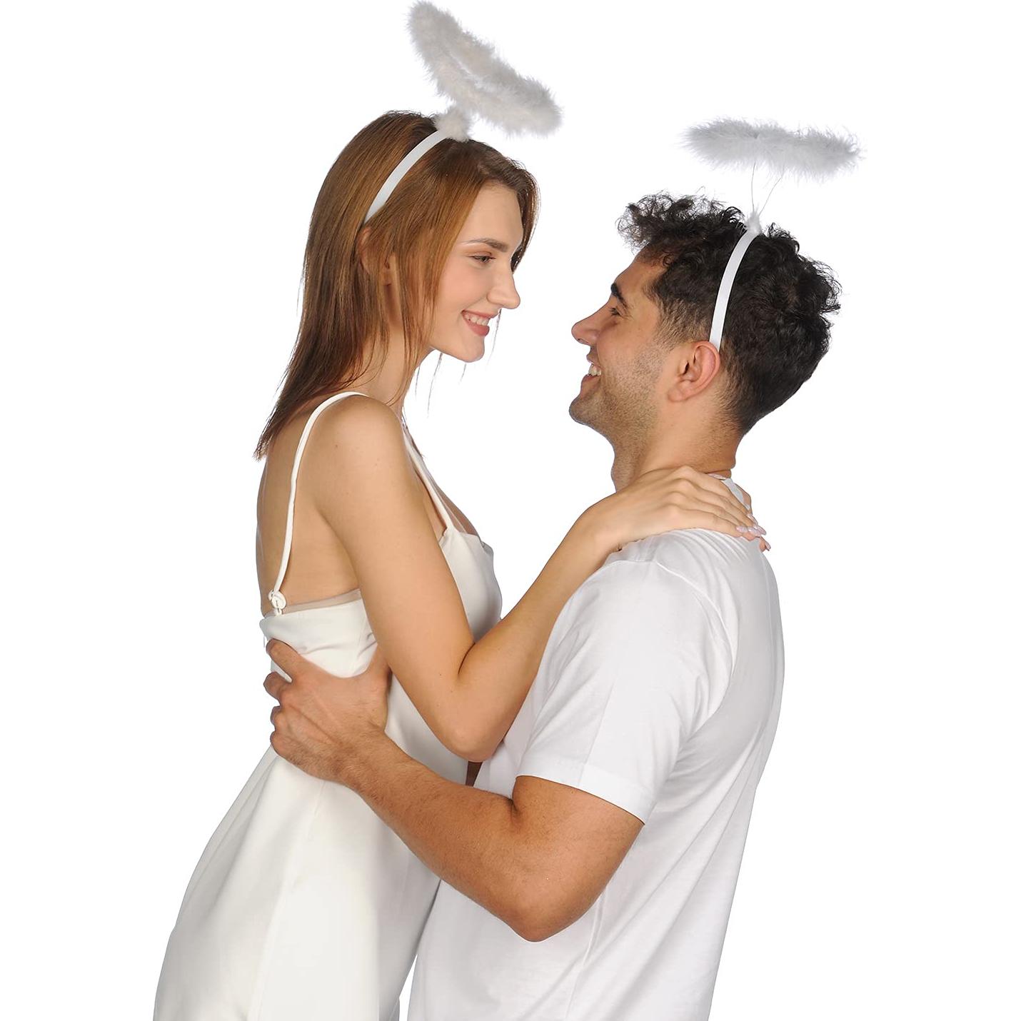 Diadema de Halo de Ángel Funcredible con Plumas - Unisex