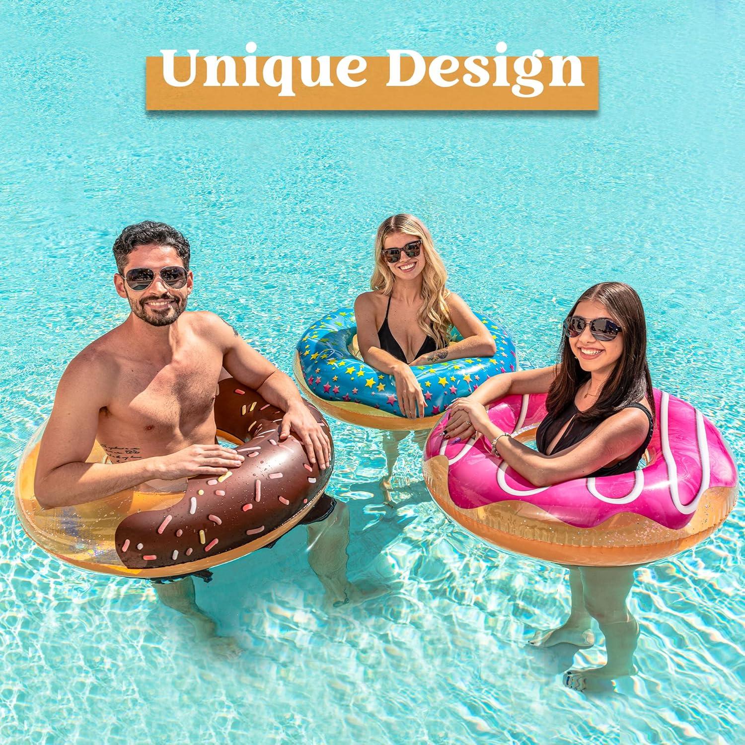 Flotador de Piscina Donut JOYIN 82.55 cm - Paquete de 3