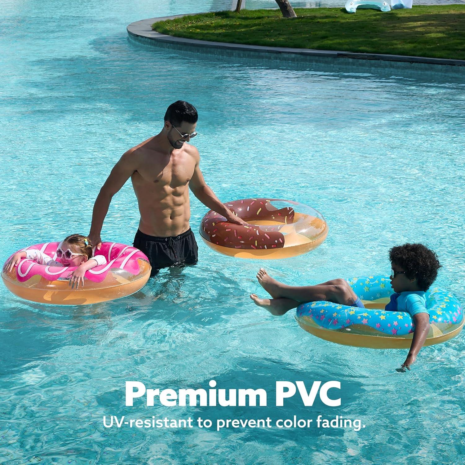 Flotador de Piscina Donut JOYIN 82.55 cm - Paquete de 3