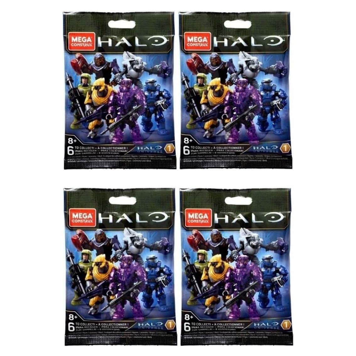 Mega Construx Halo Universe Serie 1 Mini Figuras - Paquete de 4
