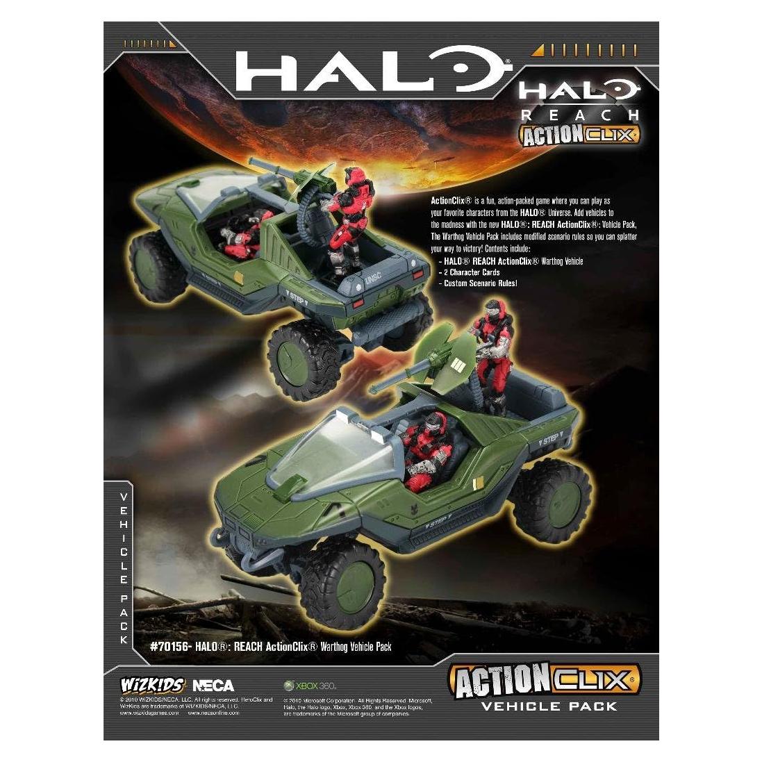 Vehículo Warthog NECA Halo Reach Action Clix 13.97 cm