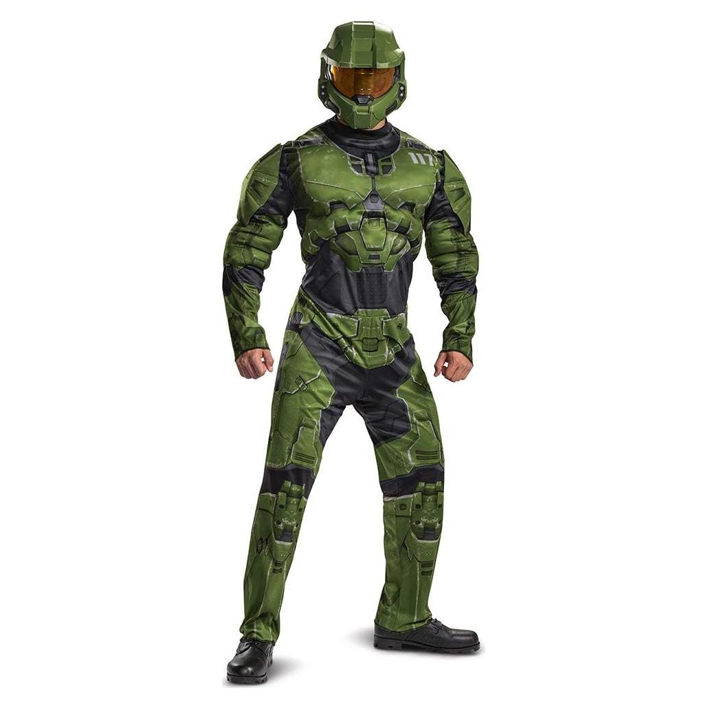 Disfraz oficial Halo Master Chief adulto XL con casco y armadura