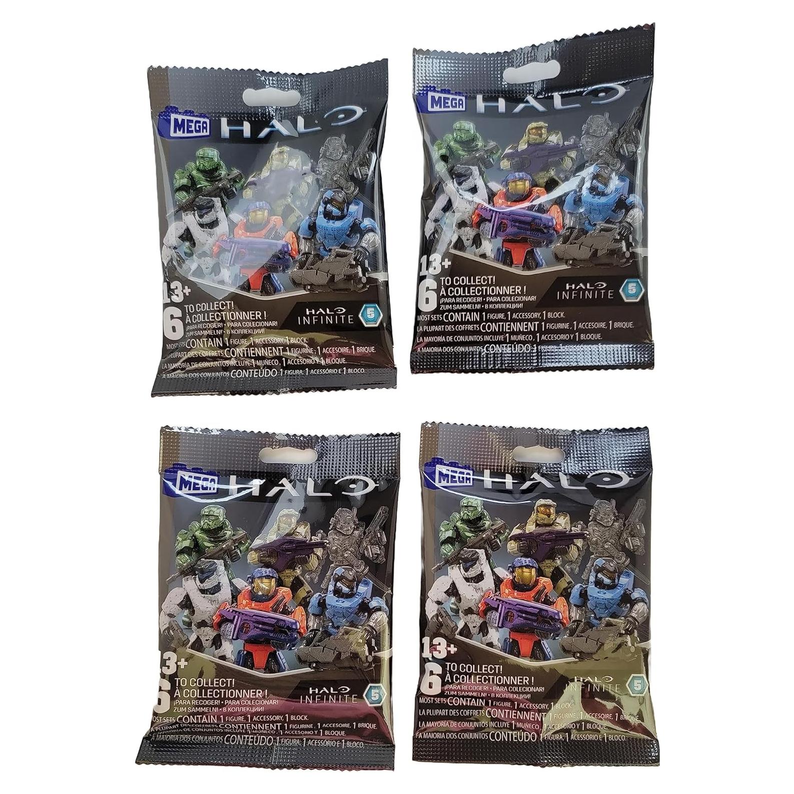 Mega Construx Halo Infinite Mini Figuras Sorpresa 4 Unidades