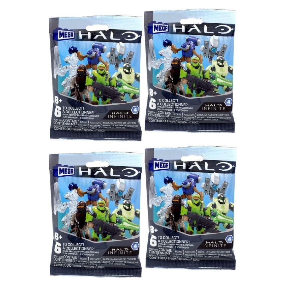 Mega Construx Mini Figuras Halo Infinite Serie 4 - Paquete de 4