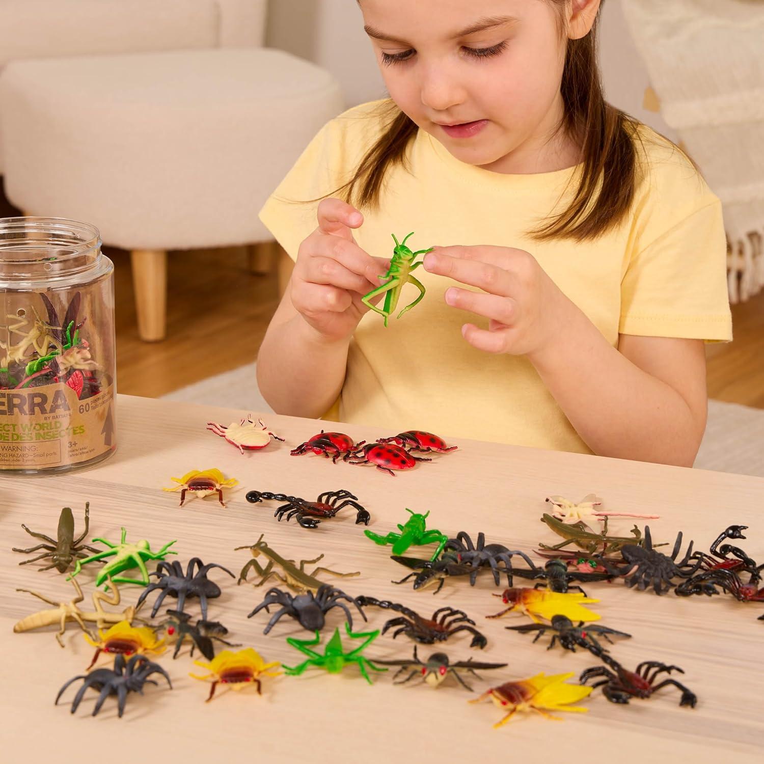 Tubo de Insectos Terra by Battat – 60 Figuras Realistas